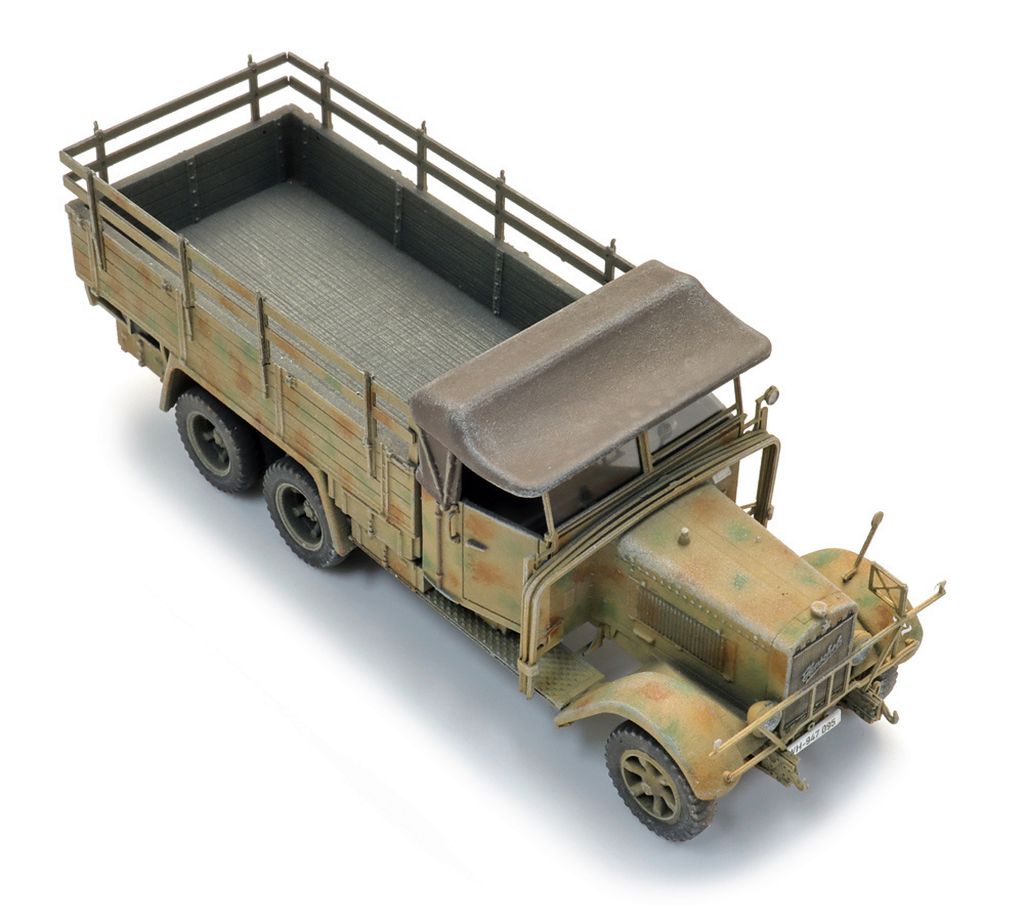 Artitec 1/87 (H0): Henschel 33 D1 offener Pritschenwagen, Wehrmacht, Tarnung – Bild 3