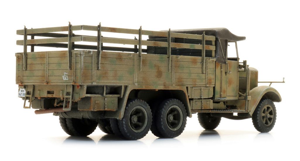 Artitec 1/87 (H0): Henschel 33 D1 offener Pritschenwagen, Wehrmacht, Tarnung – Bild 2