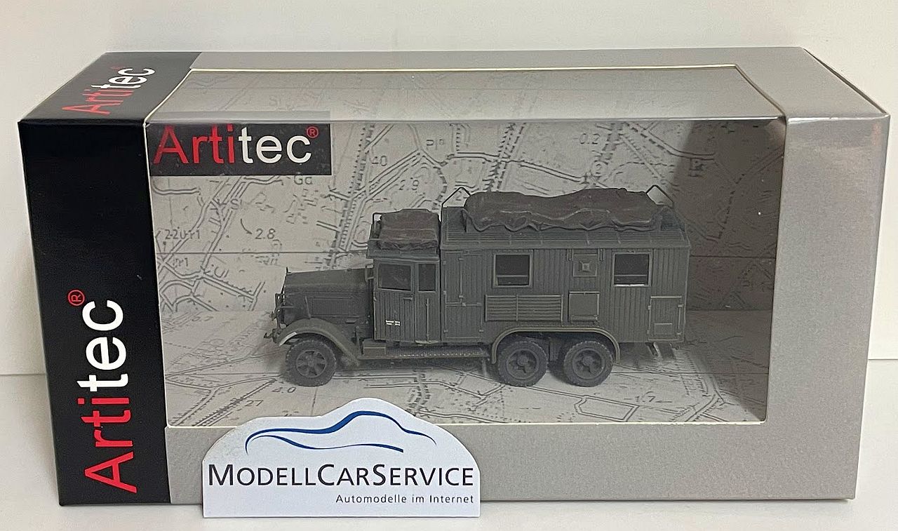 Artitec 1/87 (H0): Henschel 33 D1, Kfz. 72, Fernsprechwagen, grau – Bild 5