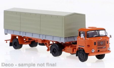 Brekina: IFA W 50 PP-SZ, dunkelorange/schwarz-0