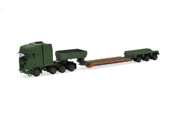 Herpa Military: Scania CR 20 HD Tieflade-Sz. "Danish Army" (DK)