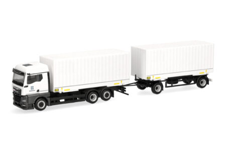 Herpa Military: MAN TGX GM Wechselkoffer-Hängerzug "Bundeswehr/Fahrschule"