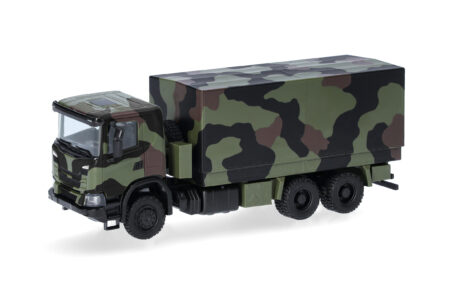 Herpa Military: Scania XT17 Pritsche-Plane-Lkw 6x6 "Bundeswehr"