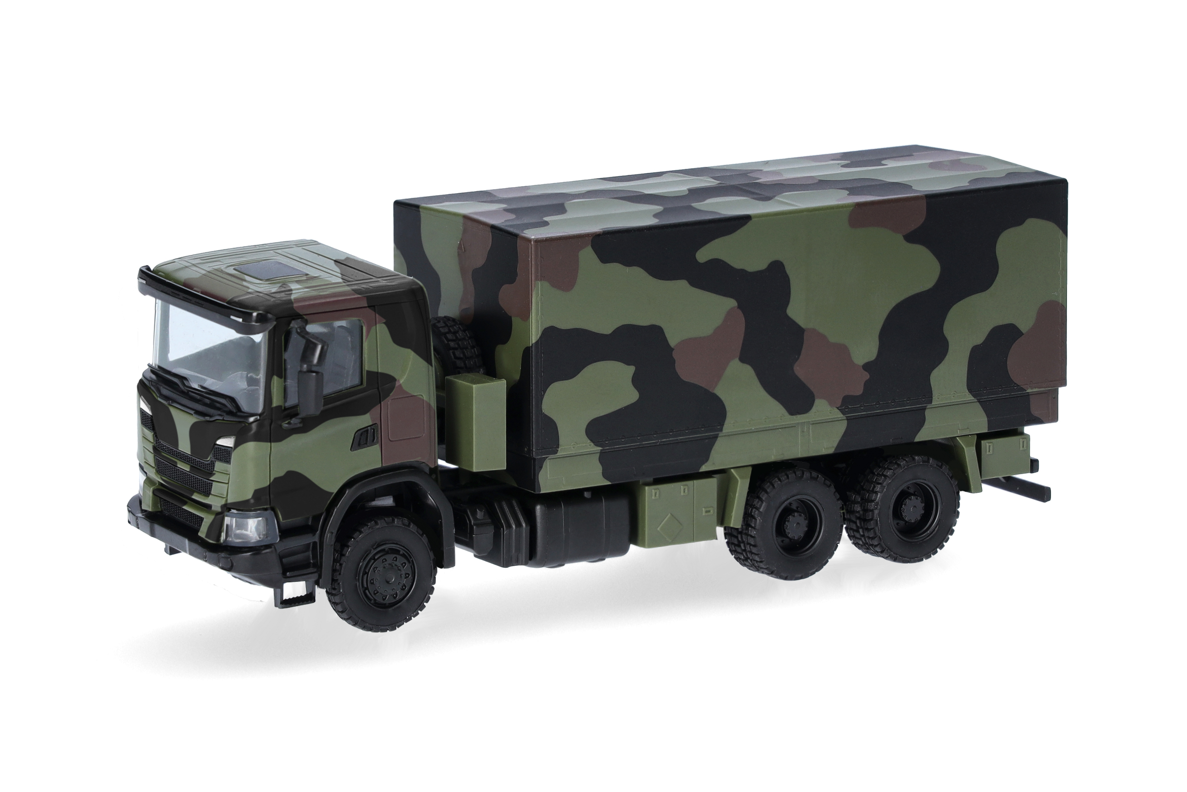 Herpa Military: Scania XT17 Pritsche-Plane-Lkw 6x6 "Bundeswehr"