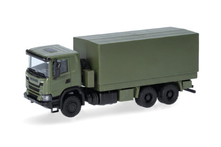 Herpa Military: Scania XT17 Pritsche-Plane-Lkw 6x6, undekoriert