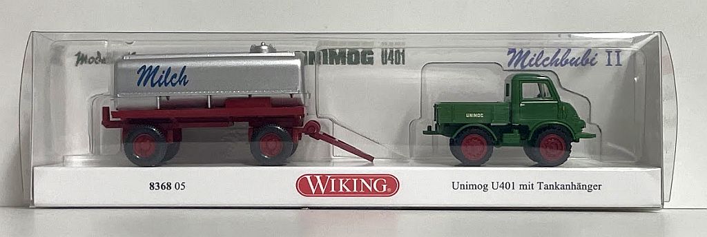 Wiking: Unimog 401 mit Tankanhänger "Milchbubi II" – Bild 3