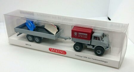 Wiking: Unimog 406 mit Tandemanhänger "Arbeitstier"