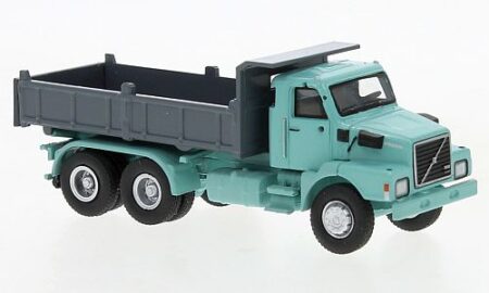 Brekina: Volvo N 10 Kipper, helltürkis/grau-0