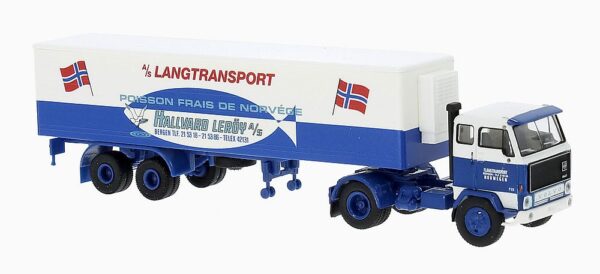 Brekina: Volvo F89 KüKo-Sz. "Langtransport / Hallvard Leröy" (N)-0