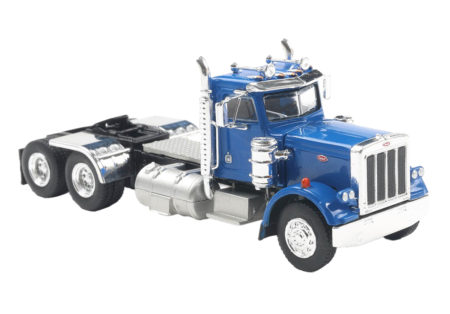 Brekina: Peterbilt 359, blau – ohne Sleeper