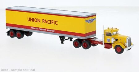 Brekina: Peterbilt 281 Koffer-Sattelzug "Union Pacific"-0