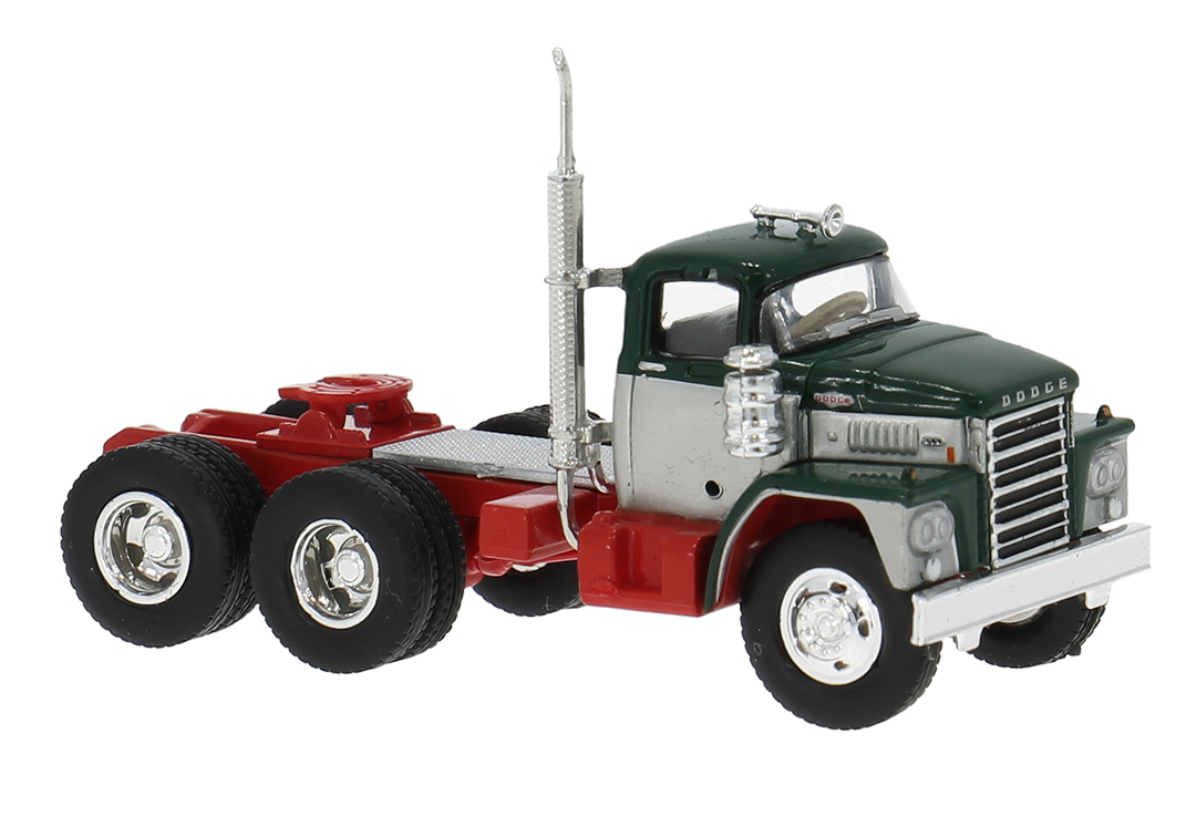 Brekina: Dodge LCF CT 900 SZM (1960), dunkelgrün/silber