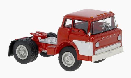 Brekina: Ford C-Series Zugmaschine (1970), rot mit weißem Dekor