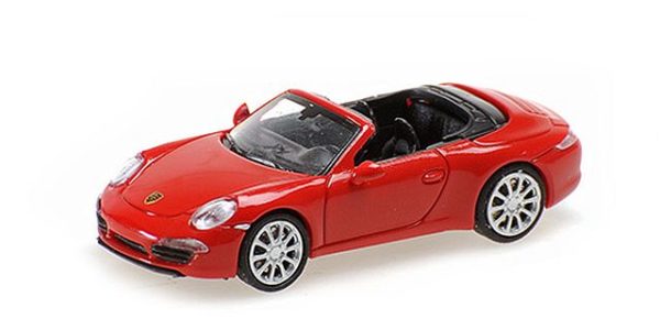 Minichamps 1/87: Porsche 911 Carrera S Cabriolet (991), 2013, rot