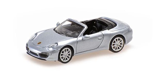 Minichamps 1/87: Porsche 911 Carrera S Cabriolet (991), 2013, Silber