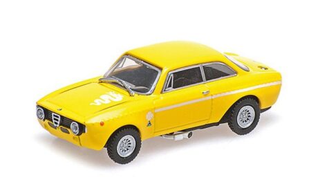 Minichamps 1/87: Alfa Romeo GTA 1300 Junior (1972), gelb mit Dekor