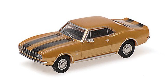 Minichamps 1/87: Chevrolet Camaro Coupé (1967), goldmet./schwarz
