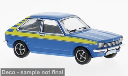 PCX87: Opel Kadett C City Jet (1975), blau mit gelbem Dekor