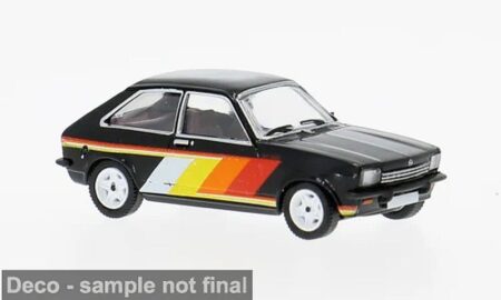 PCX87: Opel Kadett C City Irmscher (1975), schwarz mit Dekor