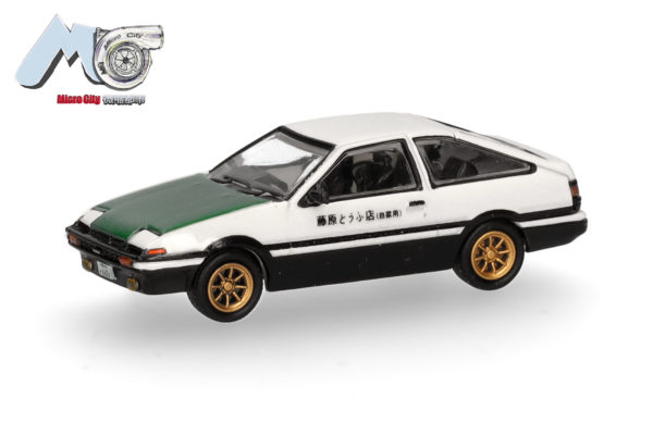 Herpa / MicroCity87: Toyota Corolla AE86 (1983-1985), weiß/grün