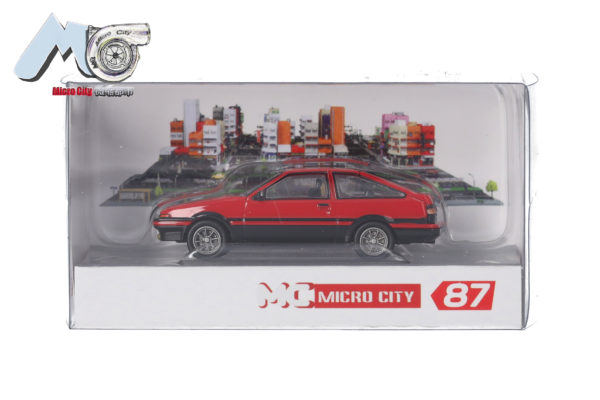 Herpa / MicroCity87: Toyota Corolla AE86, rot (1983–1985) – Bild 2