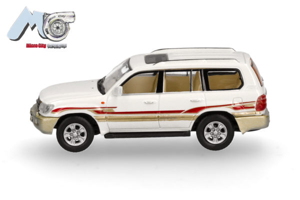 Herpa / MicroCity87: Toyota Landcruiser LC 100, weiß (1998–2007) – Bild 3