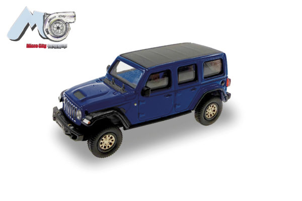 Herpa / MicroCity87: Jeep Wrangler, blau (ab 2017)
