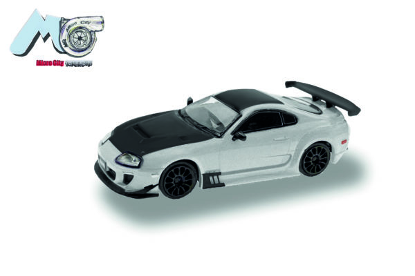Herpa / MicroCity87: Toyota Supra, Silber (1993–2002)