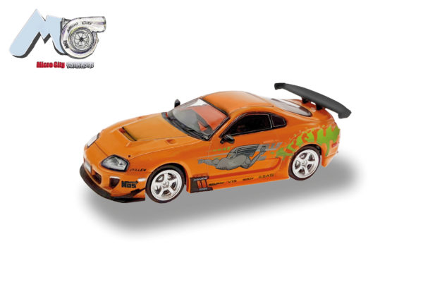 Herpa / MicroCity87: Toyota Supra, orange "F'n'F" (1993-2002)