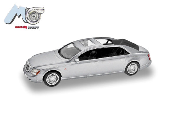 Herpa / MicroCity87: Maybach 62S, Silber (2002-2013)