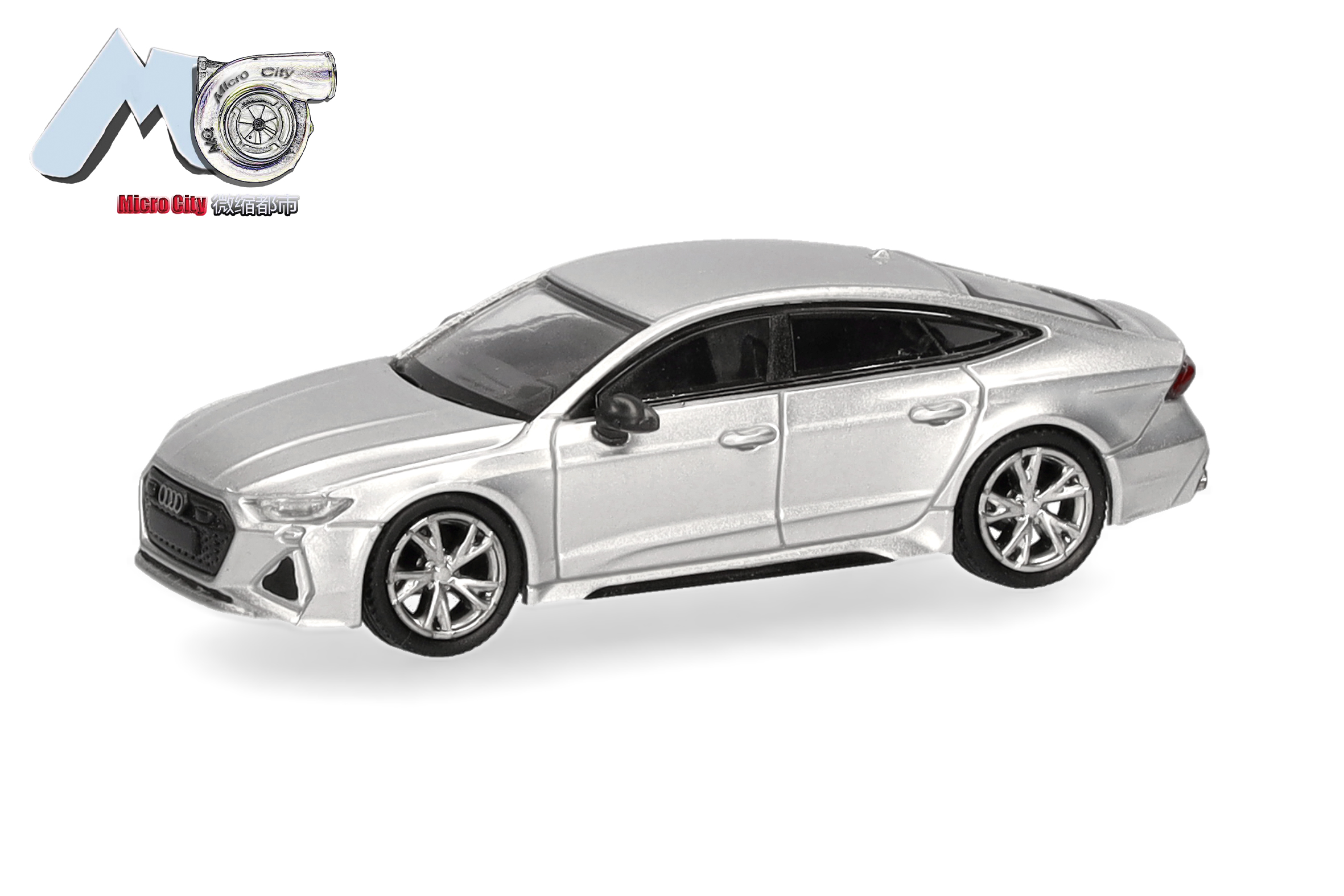 Herpa / MicroCity87: Audi RS7, Silber