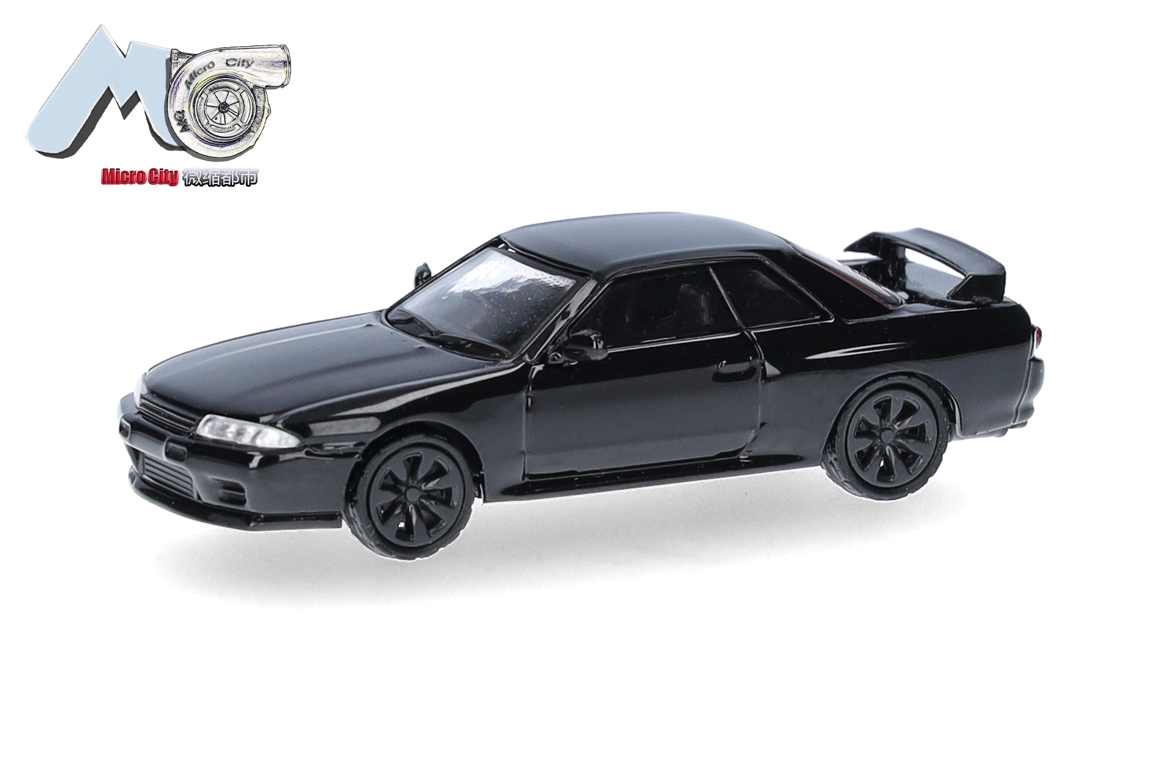 Herpa / MicroCity87: Nissan Skyline GTR32, schwarz