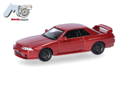 Herpa / MicroCity87: Nissan Skyline GTR32, weinrot