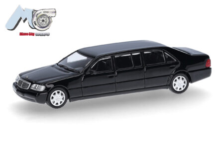 Herpa / MicroCity87: Mercedes-Benz S600 Pullmann, schwarz