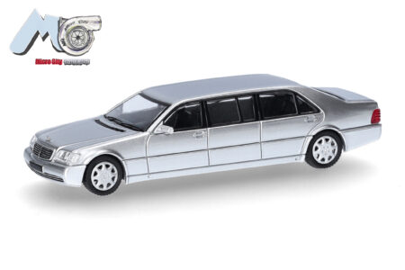Herpa / MicroCity87: Mercedes-Benz S600 Pullmann, Silber