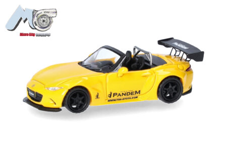 Herpa / MicroCity87: Mazda MX-5 Rocket Bunny, gelb