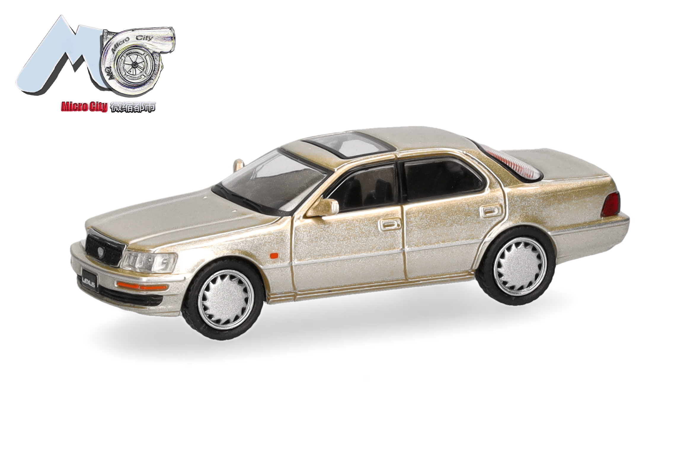 Herpa / MicroCity87: Lexus LS 400, goldmetallic