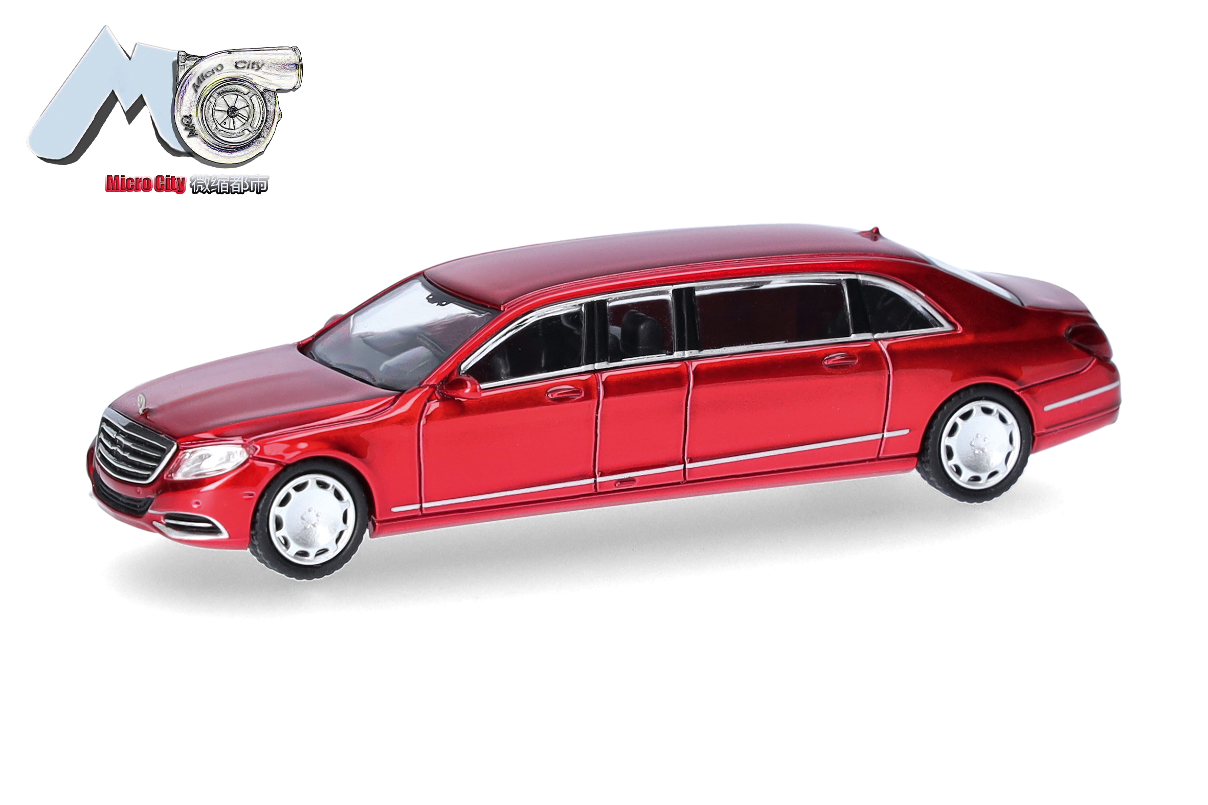 Herpa / MicroCity87: Mercedes-Benz S600 Pullmann (W221), weinrot