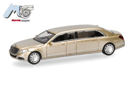 Herpa / MicroCity87: Mercedes-Benz S600 Pullmann (W221), champagnergold