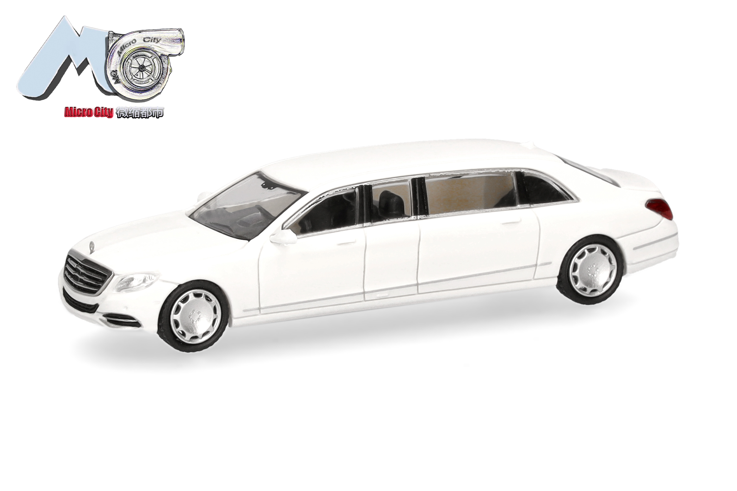 Herpa / MicroCity87: Mercedes-Benz S600 Pullmann (W221), weiß