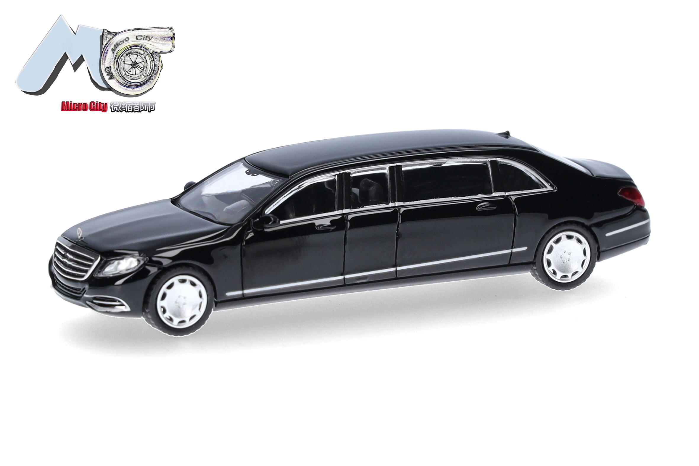 Herpa / MicroCity87: Mercedes-Benz S600 Pullmann (W221), schwarz
