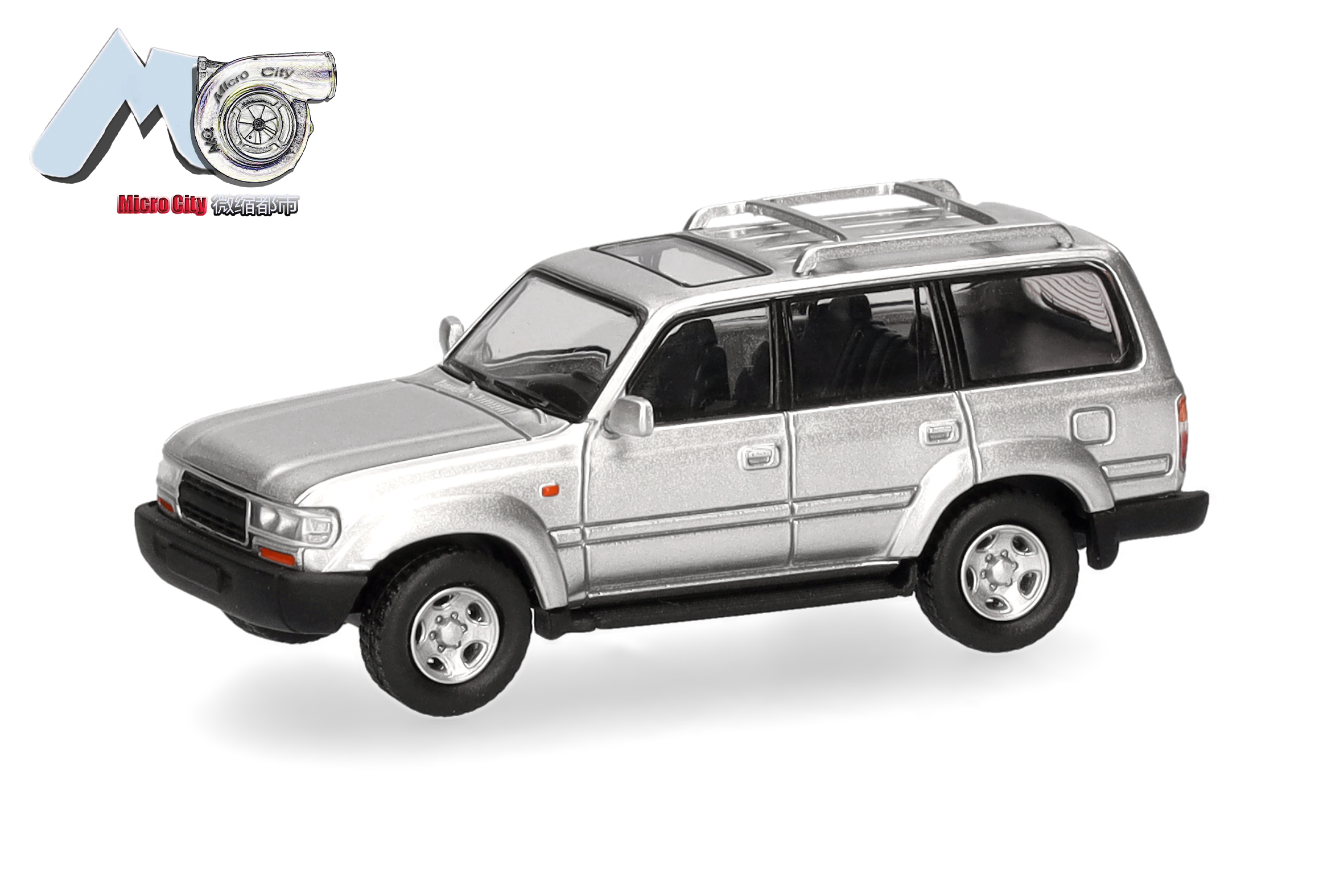 Herpa / MicroCity87: Toyota Landcruiser 80, silber