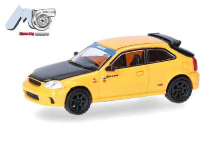 Herpa / MicroCity87: Honda Civic Type R (EK9), gelb/schwarz