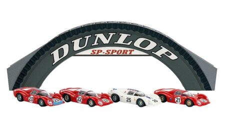 Brekina: Set "LeMans 1967" mit "Dunlop-Bridge" und 4 Ferrari
