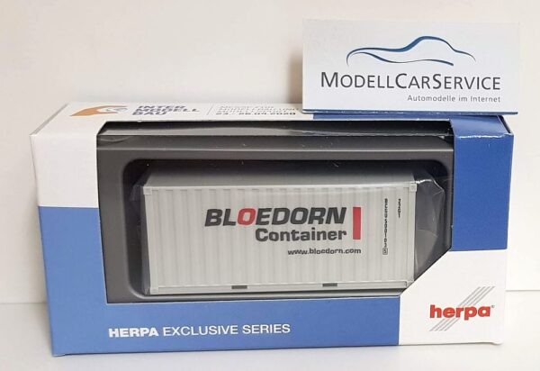 Herpa: 20-ft-Container "Bloedorn" grau (Imo 2020)-13776