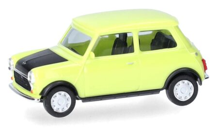 Herpa: Mini Cooper mit Türriegel, hellgrün/schwarz ("Mr. Bean")