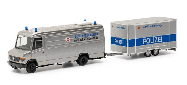 Herpa: MB Vario mit Anhänger "Polizei Hannover" (Interschutz)-0