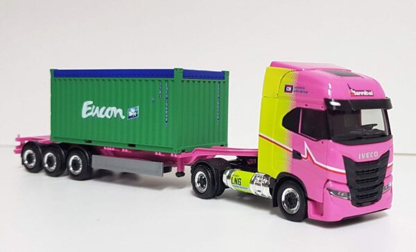 Herpa: Iveco S-Way LNG "Hannibal Contship / Eucon" (I)-0