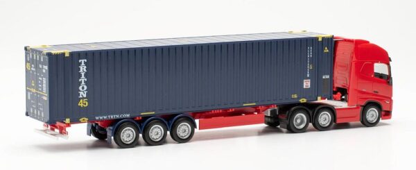 Herpa: Volvo Gl. XL 6x2 45ft. Cont.-Sz. “Triton International” -25616