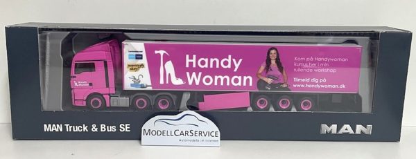 Herpa Sondermodell: MAN TGX XLX Koffer-Sz. "HandyWoman" – Bild 2